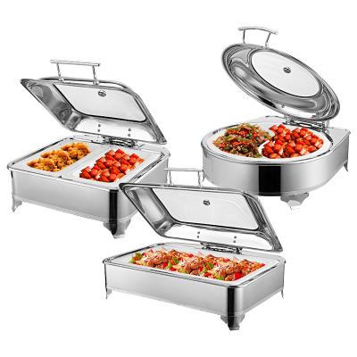 China Wholesale Restaurant/Hotel Fast-Store Food Display GB Series Chafing Dish Buffet Set Catering Food Warmers With Hydraulic Shaft Restaurant Equipment Supplies for sale