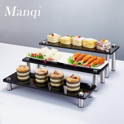 China Modern luxury dessert cake buffet display stand Alec stair rack wedding decoration stand European style for sale