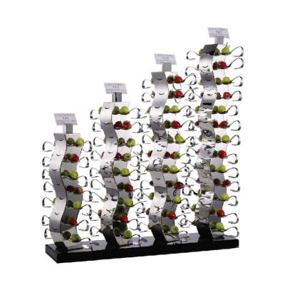 China And luxury royal luxury multi-layer fruit decorated display rack for hotel restaurant wedding banquet for sale