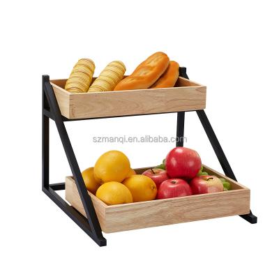 China Removable Wooden Portable Tray Manqi Tray Chopstick Fruit Frame Decoration Tools Wedding Banquet Hotel Dessert Decoration Holder for sale