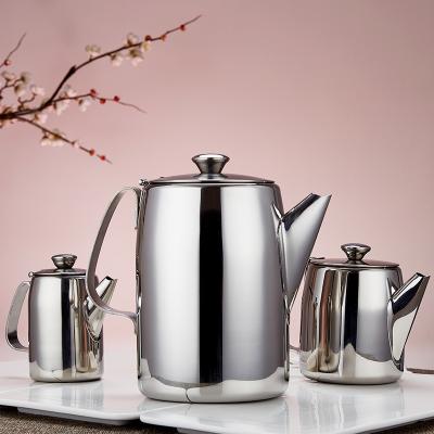 China Stainless Steel Modern Coffee Multi-capacity Kettle Drinkable Durable Teapot Suitable for Cafeteria/Coffee Shop/Family for sale