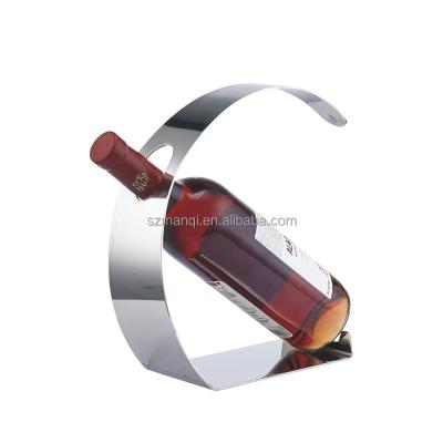 China OEM Home Decoration Wine Storage Rack Stainless Steel Viable Wine Rack Folding Convenient Multifunctional Wine Display Rack for sale