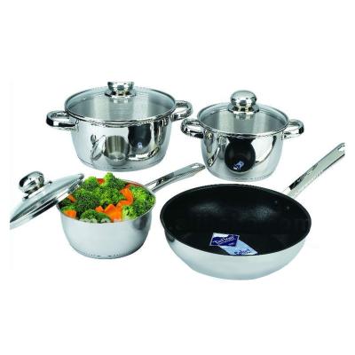 China Sustainable 7Pcs Stainless Steel Sustainable Cookware Set, Cookware Set, Cookware for sale