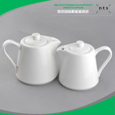 China Hospitality Disposable Disposable Coffee Ceramic Pot , Teapot Sets for sale