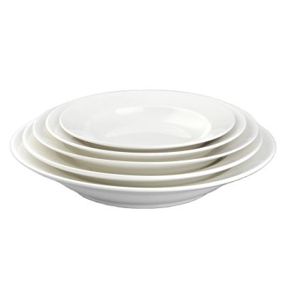 China Restaurant Disposable Disposable Tableware Ceramic Bowl , Ceramic Soup Bowl Set for sale