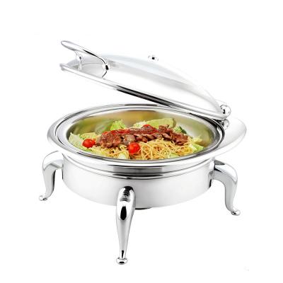 China Luxury Round Buffet Tableware Food Warmer Display Warming Dish Buffet Set Supply Diameter 36cm Diameter 36cm for sale