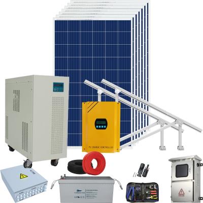 China Commercial 5 Watt 20Kva RV Solar Power System Lighting Solar Power 15000 Kilowatt Off Grid Batteries 10Kw Solar Generator for sale