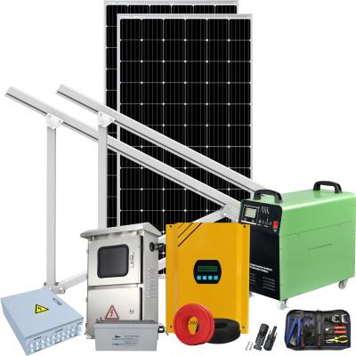 China Outdoor 4 Commercial KW 3KW Off Grid Kit 300W Panel Power System Solar Energy Home for sale