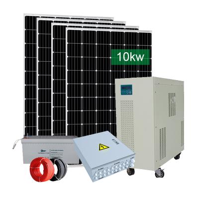 China Home 50Kw 30Kw 20Kw Off Grid Power Station Hybrid On-Grid Home Solar Power System for sale