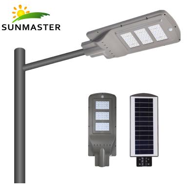 China ROAD Sunmaster Wholesale Price Ip65 Waterproof 15w 30w 45w Integrated All In One Led Solar Street Light for sale