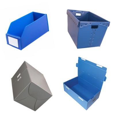 China Recyclable Custom PP Fluted Plastic Polypropylene Corrugated Box Corflute Box Coroplast Box For Packaging for sale