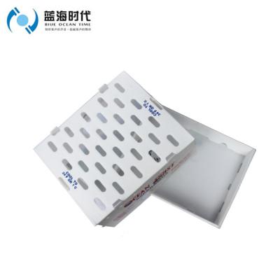 China Recyclable PP Corrugated Plastic Corflute Box For Fish, Oysters, Seafood for sale