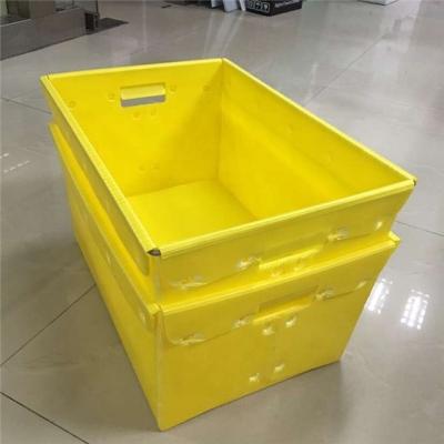 China Recyclable stackable coroplast packaging box for shipping for sale