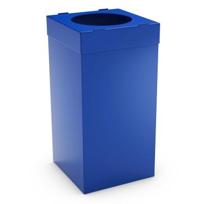 China Sustainable Custom PP Corrugated Plastic Recycling Bins Collapsible Correx Trash Can for sale