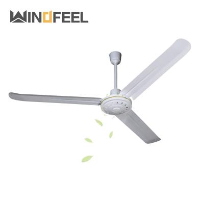 China Hotel 56 Inch SMC Style AC Ceiling Fan With Three Flat Metal Blades For South America Market for sale