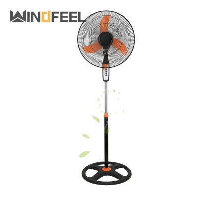 China 2021 newest 16 inch modern 18 inch retro metal stand fan with electric led display and remote control for sale