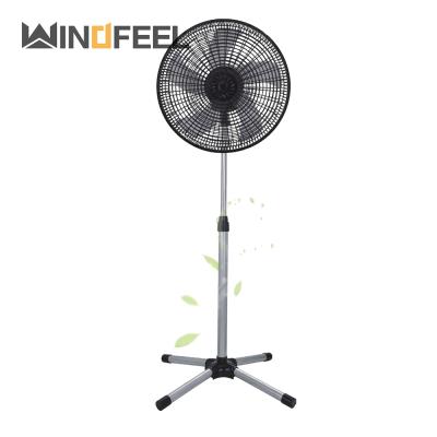 China Africa South America 220V Modern Indoor Motor Oscillating Pedestal Cooper Fans Household Use 16 Inch Stand Fan Electric Fan Cross Base for sale