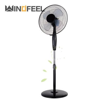 China Cheap price modern 16 inch fan blade grill floor stand plastic fan 16 inch colorful electric fan stand for sale