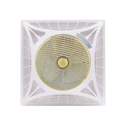 China White Hotel 14Inch 3 Blades PP Ceiling Mount Fan With LED Light And Timer for sale