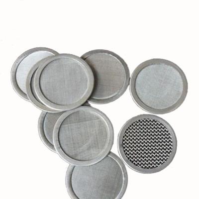 China Building Material Shops 20 100 Micron Round Metal Filter Multi-Layer Stainless Steel Wire Mesh Mesh Filter Screen Filter Disc for sale