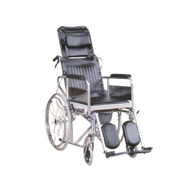 China Hospital Medline Commode Manual Wheelchair With Bedpan for sale