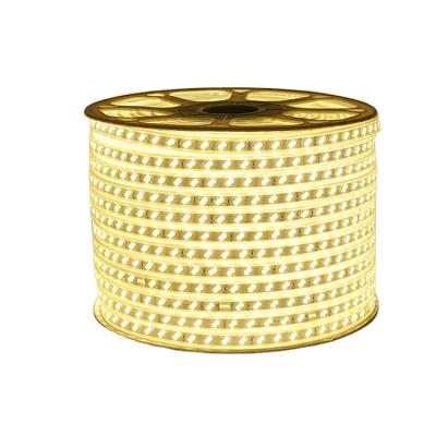 China Desktop High Pressure Waterproof Patch Flexible Soft 5050 3014 LED Led Strip 2835 Dual Tier Three Rows 110v LED Strip for sale