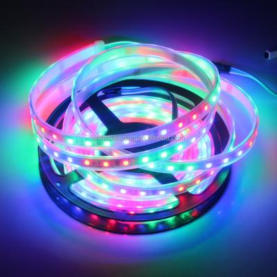 China ce rohs dc12v 5050 rgb aluminum dream color transform led strip ws2812b led rgb strip light for sale