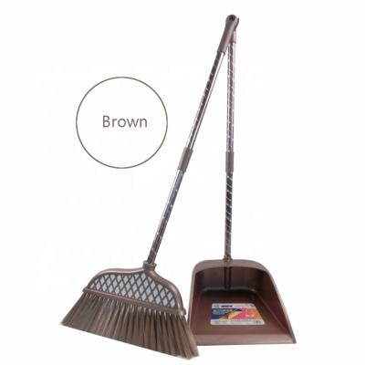 China Viable Home Use Long Handle Dustpan With Luxury Combo Broom Hair Set Broom For Home for sale