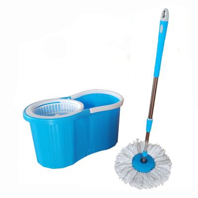 China Sustainable Magic Easy Cleaning Floor Microfiber Spin Mop Plastic Bucket for sale