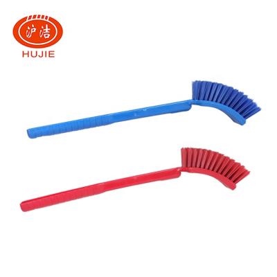 China Cheap Sustainable Recycle Hard Bristle Toilet Brush Bathroom Cleaning Tool With Plastic Handle for sale