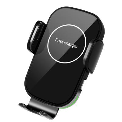 China Samsung Good Quality Radio Car Charger Sensor Smart Car Fast Charging Stand 15w Qi Wireless Charger for sale