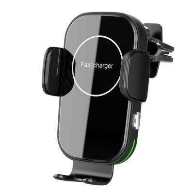 China Samsung Car Phone Holder 15W Fast Wireless Charger For iPhone 12 Mobile Phone Fast Charging Stand for sale