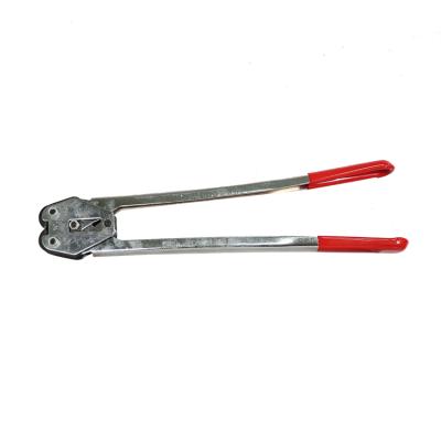 China Handle Long 505mm In Good List Price High Quality Easy Operate Manual PET Plastic Strap Sealer Crimping Tool for sale