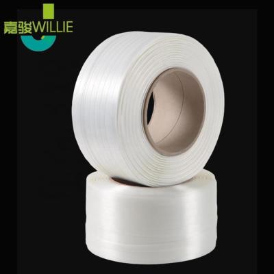 China Poly 25Mm polyester made up of heavy industry hand wrap and tie strapping for sale