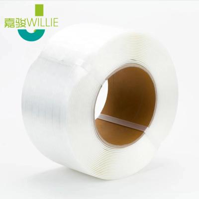 China Steel Product Friendly High Quality Manual Packing Fiber 19mm Polyester Rope Strap For Pallet Packing for sale