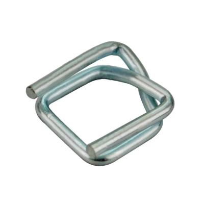 China Manual Wrapping Netting 1 Inch Metal Hardware High Rope Tension Strap Buckles Galvanized Wire Buckle 25mm for sale