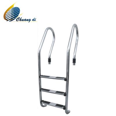 China High quality stainless steel SS304 or SS316 316 material swimming pool ladder with handrail for sale