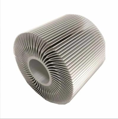 China Customized Die Cast Round Aluminum Heat Sink Profiles CNC Machining for sale