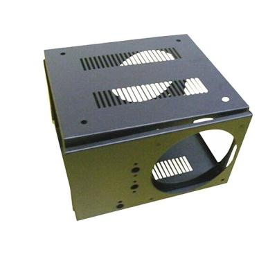 China Silver Black Powdercoating Sheet Metal Cabinet Fabrication Electrical Enclosures for sale