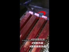 customized high precision copper aluminum skiving fin heatsink for electronics cooling solutions