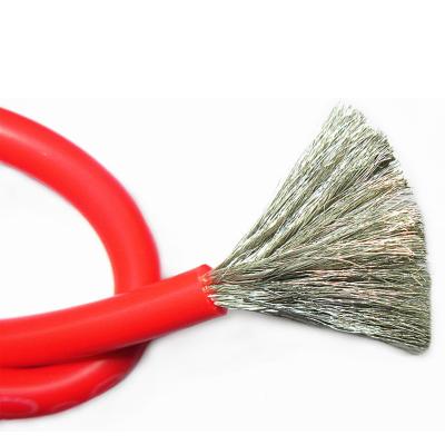 China RC Silicone Wire 6AWG Overhead Slack High Temperature Cable 5mm Diameter Red Black Color For Lipo Battery ESC S 100 Meters for sale