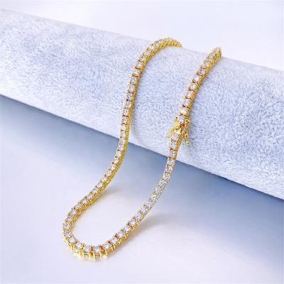 China Iced Out Popular CLASSIC Bracelet 3mm VVS Diamond Tennis Bracelet Moissanite Tennis Tennis Bracelet for sale