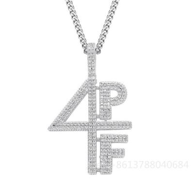 China Wholesale Custom Jewelry Hip Hop Pendant Hip Hop Silver Pendants VVS Moissanite Diamond Gold Plated S925 for sale