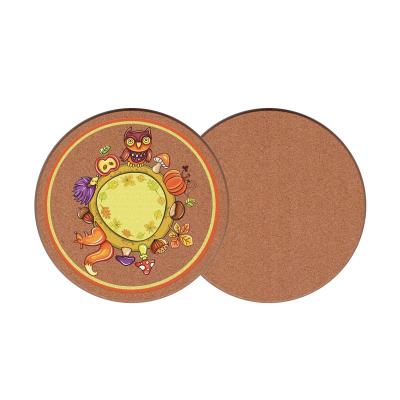 China Sustainable Custom Logo Wood Placemats for Table Protection for sale