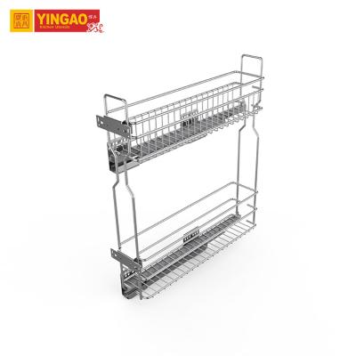 China Sustainable Multifunctional Pull Out Baskets Wire Storage Drawers Kitchen Wire Basket for sale