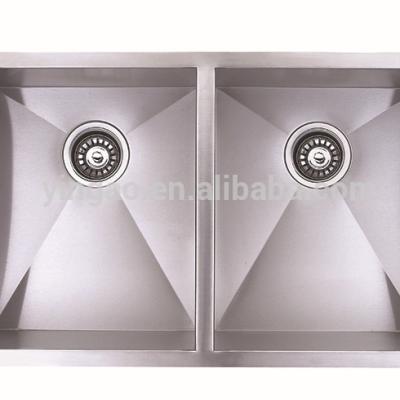 China Without Corner Undermount Pedestal Faucet Sink Portable Brushed Handmade Kitchen Sink From Philippines for sale