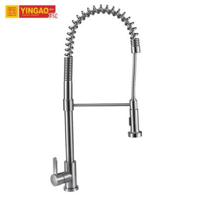 China Sense Faucets Kitchen Appliance Pull Out 304 Stainless Steel Flexible Faucet for sale