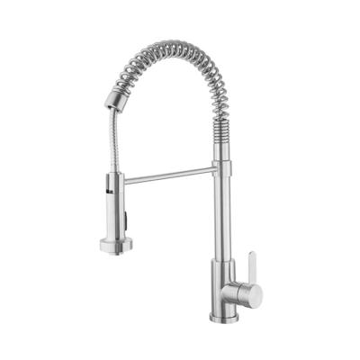 China Sense Faucets Kitchen Supplies Flexible Pull Down 304 Stainless Steel Faucet for sale