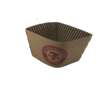 China Disposable Paper Cup Sleeve For Coffee Hot Drinks Custom Printing Paper Cup Sleeve for sale