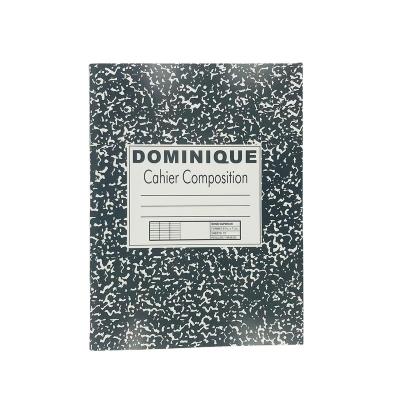 China DOMINICA Black Hot Sale Student School Exercise Book 72sheets Marble Composition Book for sale